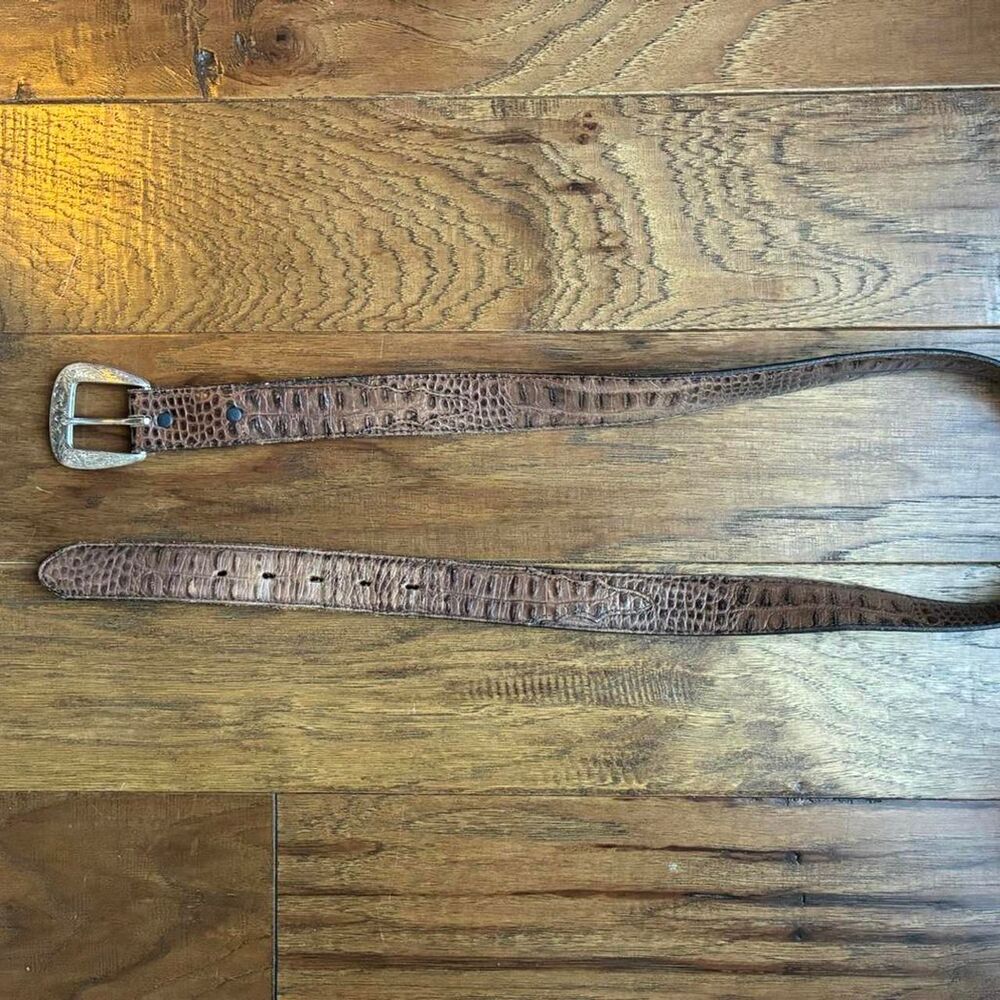 Tony-lama Men's Brown and Tan Belt
